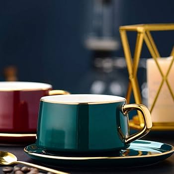 Amazon.co.jp: カップ & ソーサー セット セラミック コーヒー